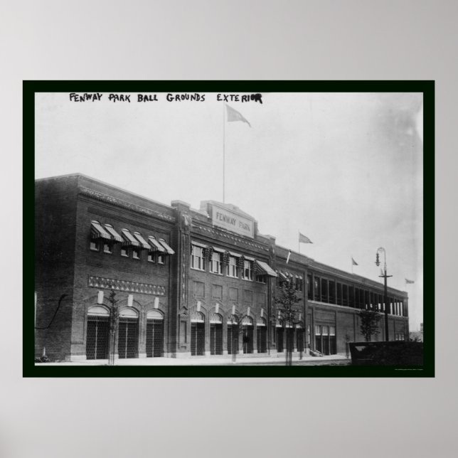 Póster Fenway Park Boston Baseball 1914 (Frente)