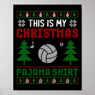 Póster Feo Navidad, Suéter Voleibol, Este Es Mi Navidad
