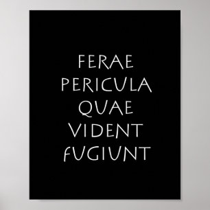 Póster Ferae pericula quae