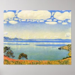 Póster Ferdinand Hodler - Lago Ginebra de Chexbres