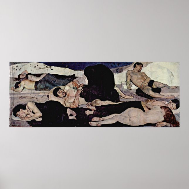 Póster Ferdinand Hodler - Noche (Frente)