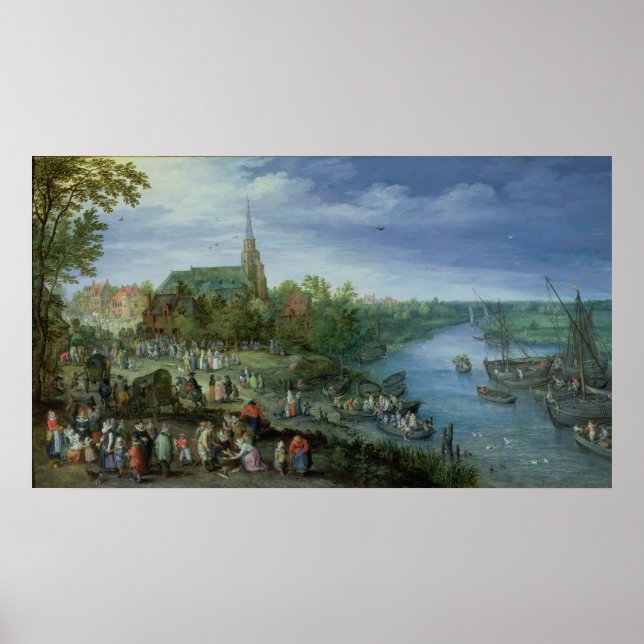 Póster Feria anual de parroquia en Schelle, 1614 (Frente)