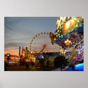 Póster Feria de diversión en Bremen, Alemania