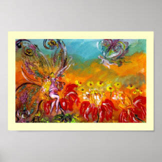 PÓSTER FERIA DE LAS FLORES ROJAS