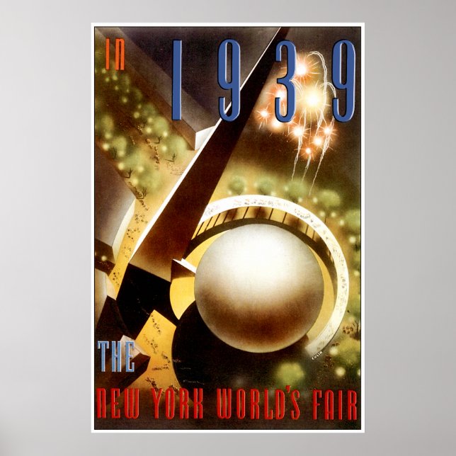 Póster Feria de los Mundos de Nueva York (Frente)