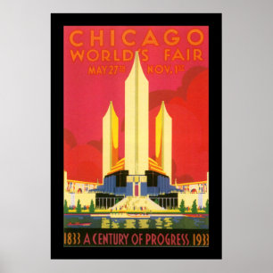 Póster Feria de mundos de Chicago