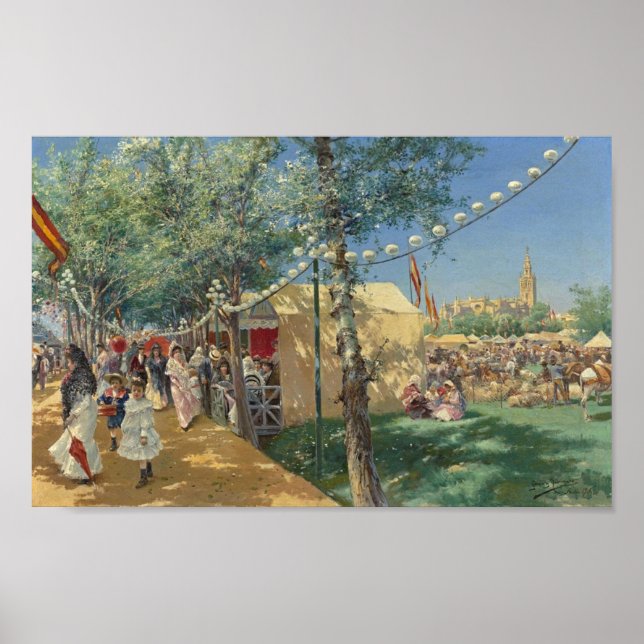 Póster Feria de Sevilla, Manuel García y Rodríguez (Frente)