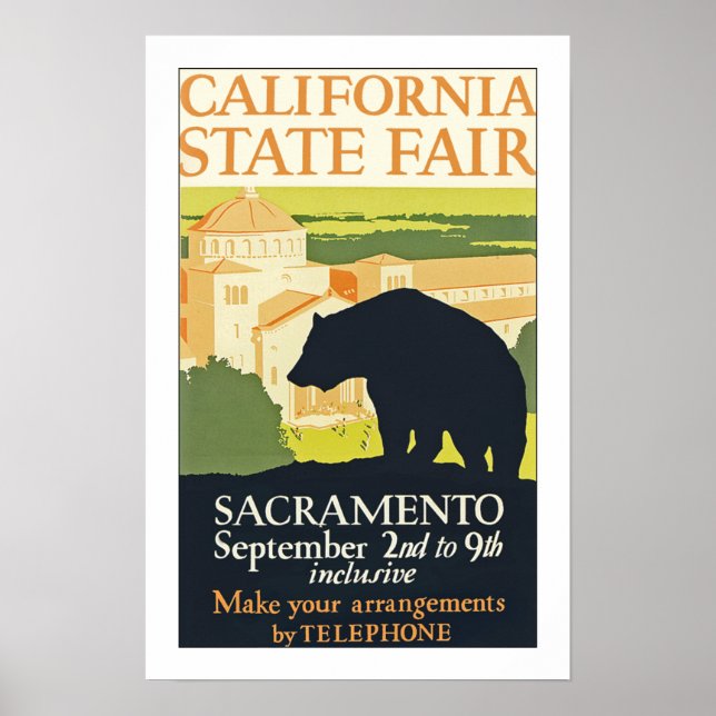 Póster Feria Estatal de California (Frente)