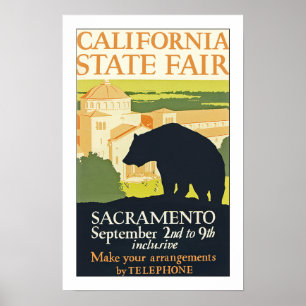 Póster Feria Estatal de California