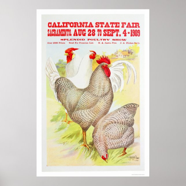 Póster Feria Estatal de California de 1909 (Frente)