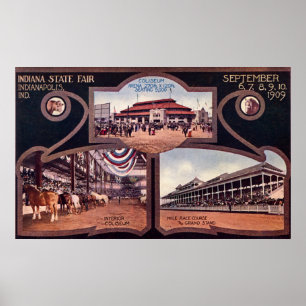 Póster Feria Estatal de Indianapolis Indiana