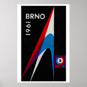 Póster Feria Internacional de Comercio Checa 1961 - Caja 