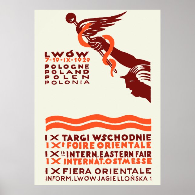 Póster Feria Internacional del Bajo Oriente de 1929 (Frente)