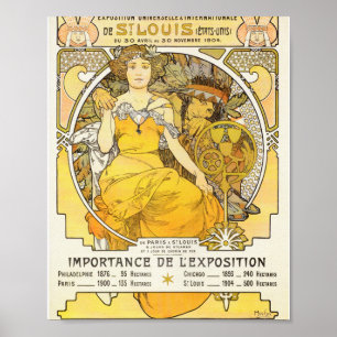 Póster Feria Mundial de Alphonse Mucha de 1904