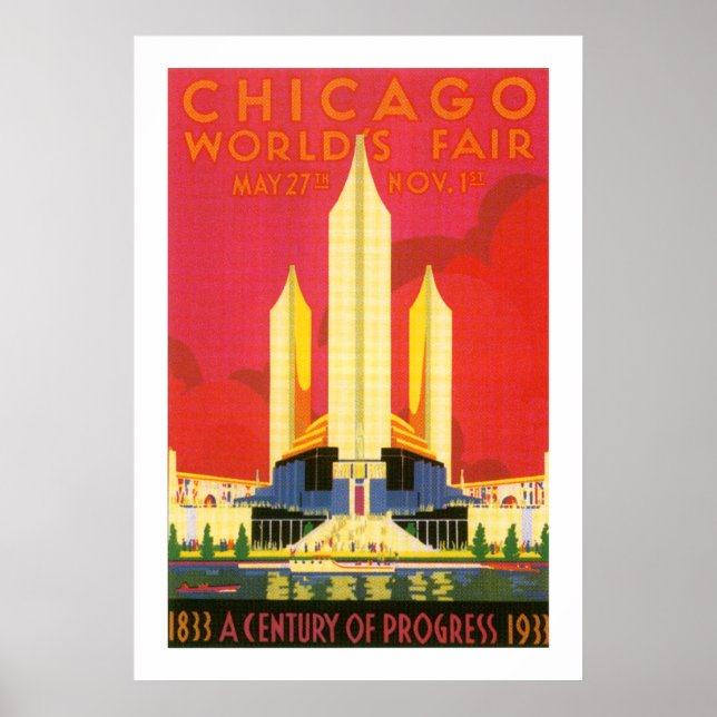 Póster Feria Mundial de Chicago (Frente)
