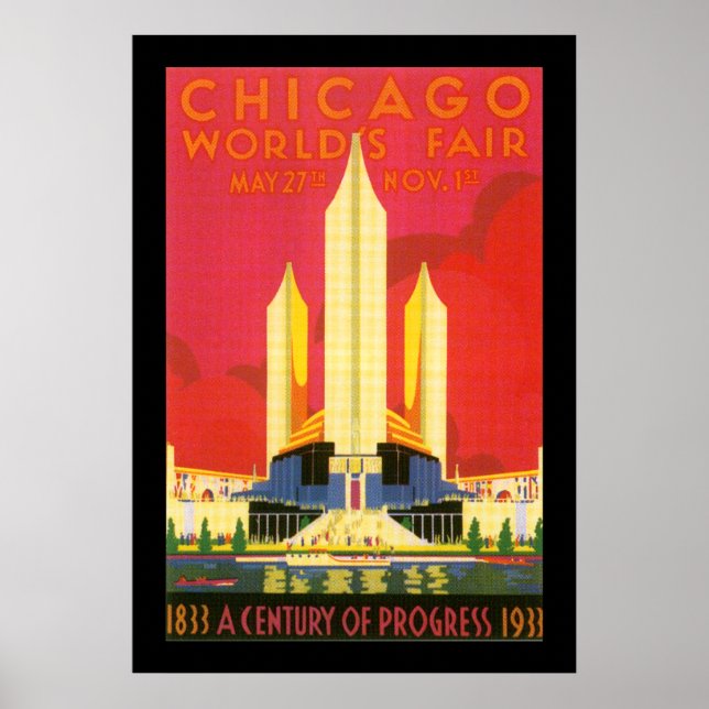 Póster Feria Mundial de Chicago (Frente)