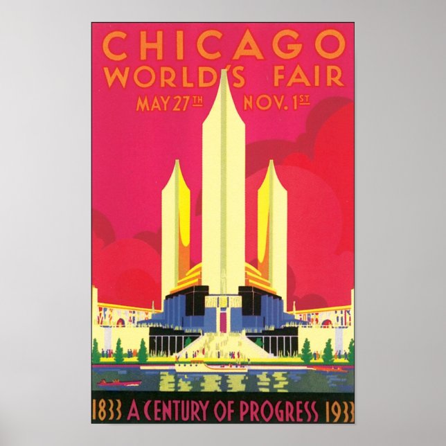 Póster Feria Mundial de Chicago, 1933 (Frente)