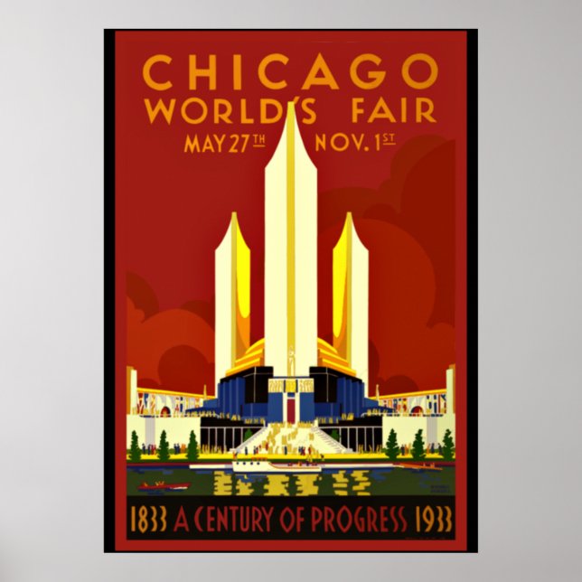 Póster Feria Mundial de Chicago, 1933 (Frente)
