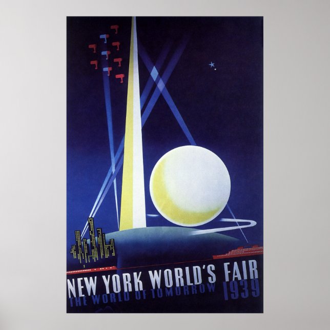 Póster Feria Mundial de Nueva York de 1939 (Frente)