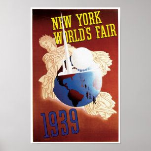 Póster Feria Mundial de Nueva York (Globe)