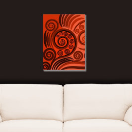 Póster Fern Curl inspirado en la naturaleza del Naranja d