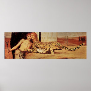 Póster Fernand Khnopff - La ternura del esfinge