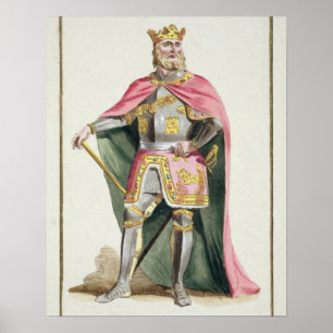 Póster Fernando I (1379-1416) Rey de Aragón de "Receu"