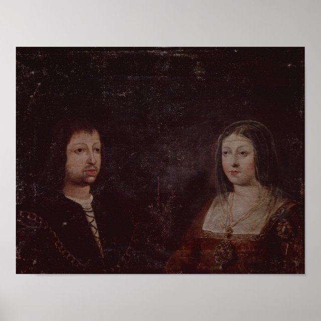 Póster Fernando II de Aragón e Isabel I de Castilla (Frente)