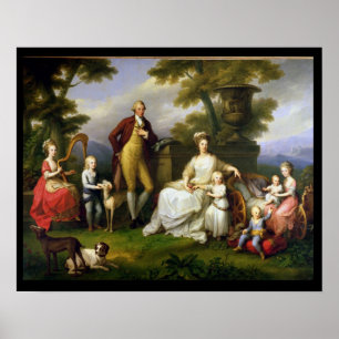 Póster Fernando IV Rey de Nápoles y su familia