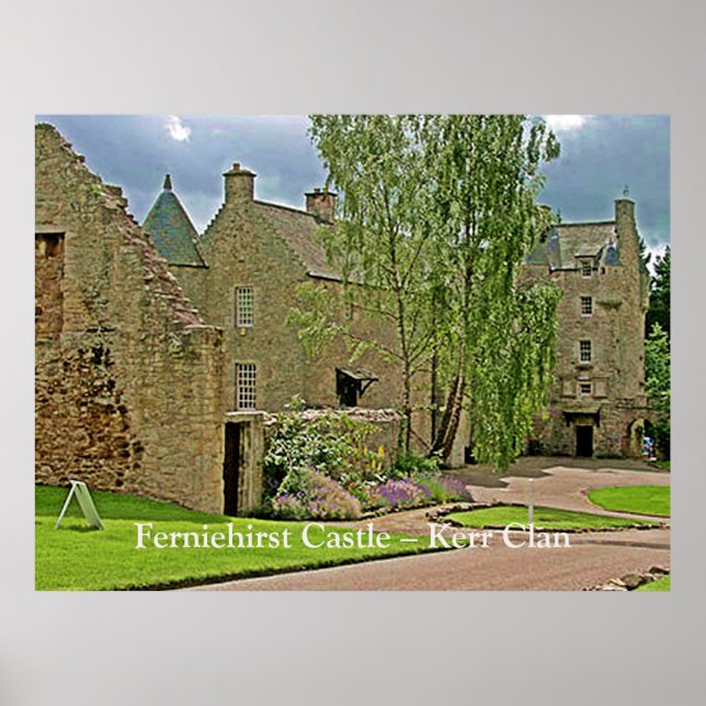 Póster Ferniehirst Castle – Scottish Kerr Clan (Frente)