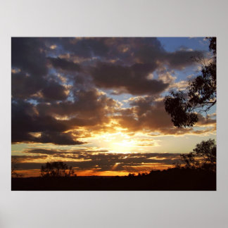 Póster Ferntree Gully Sunset Poster
