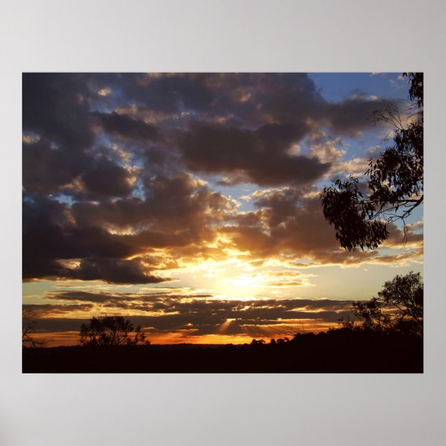 Póster Ferntree Gully Sunset Poster (Frente)
