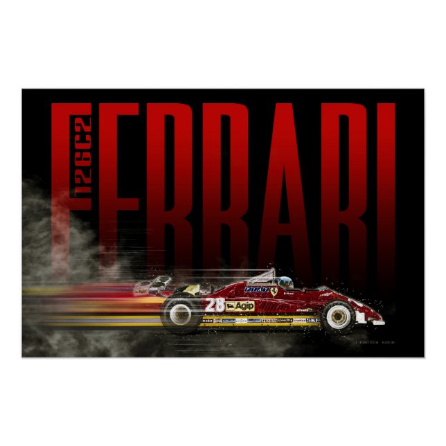 Póster Ferrari 126C2 (Anverso)