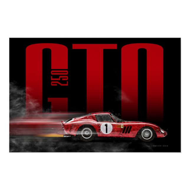 Póster Ferrari 250GTO (Anverso)