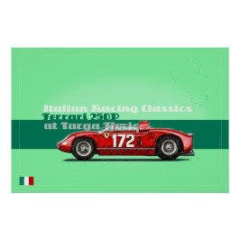 Póster Ferrari 250P at the Targa Florio