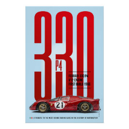 Póster Ferrari 330 Tribute