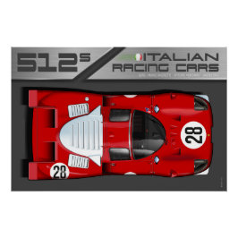 Póster Ferrari 512S Daytona No.28