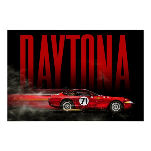 Póster Ferrari Daytona (Anverso)