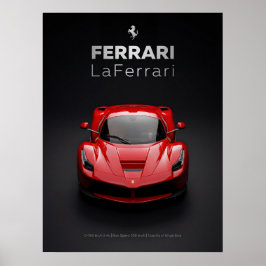 Póster Ferrari LaFerrari Hipercoche Rojo