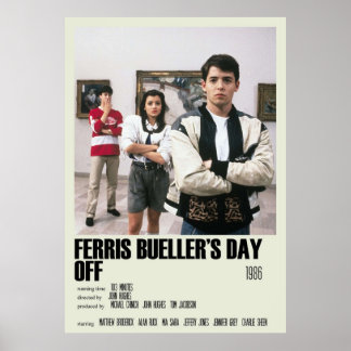 Póster Ferris Buellers Day Off Alternative Art Movie Larg