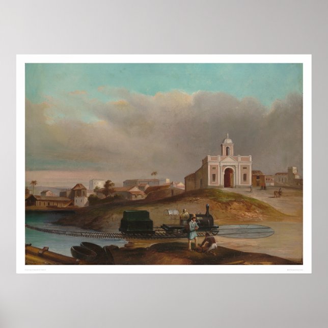 Póster Ferrocarril Aspinwall California (1160) (Frente)