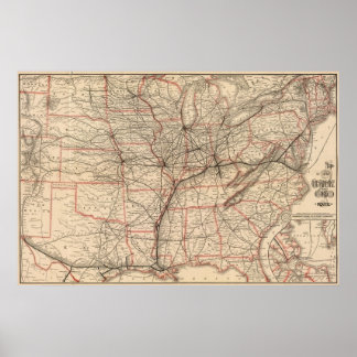 Póster Ferrocarril Chesapeake y Ohio