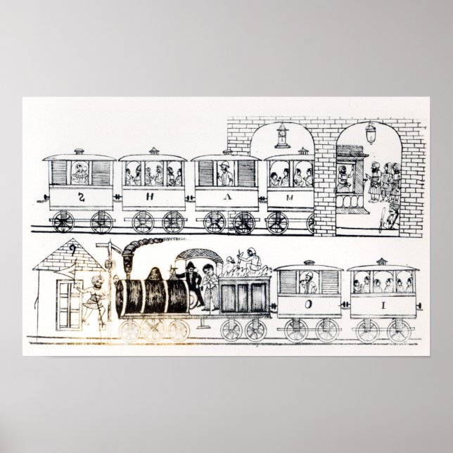 Póster Ferrocarril de la India (Frente)