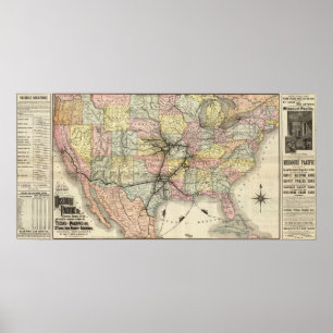 Póster Ferrocarril de Missouri el Pacífico