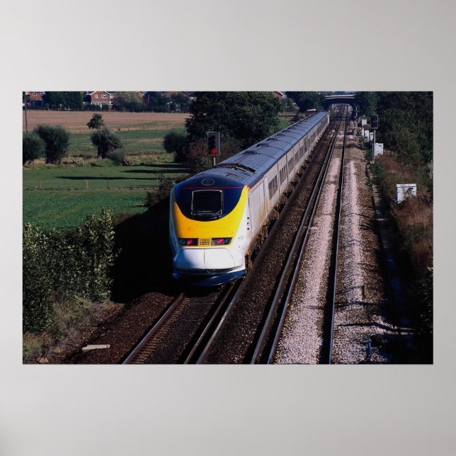 Póster Ferrocarril de pasajeros Eurostar (Frente)