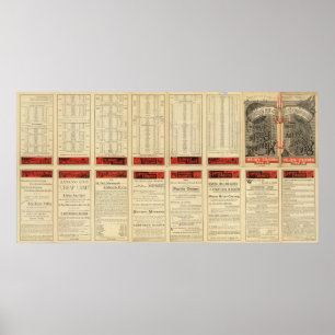 Póster Ferrocarril de San Pablo, de Minneapolis y de