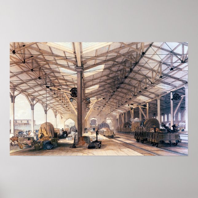 Póster Ferrocarril del Gran Oeste: Derramamiento de merca (Frente)