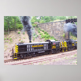 Póster Ferrocarril Delaware Lackawanna Alco RS-3s