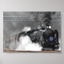 Póster Ferrocarril en Japón