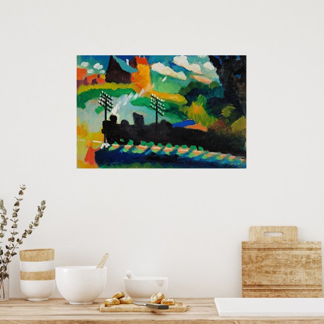 Póster Ferrocarril en Murnau (Cocina)
